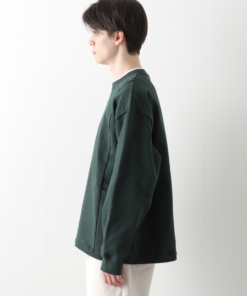 B.C STOCK(ベーセーストック)の「CARRY PKT SWEAT(Tシャツ/カットソー・メンズ・ホワイト/グリーン/スミクロ・MEDIUM/LARGE)」の12枚目の写真