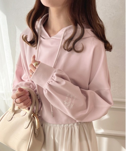 apres jour(アプレジュール)の「ポンチショート丈パーカー【ZOZOTOWN限定アイテム】(パーカー・レディース・ライトベージュ/アイボリー/ライトブルー/ピンク・フリー/X-LARGE)」の1枚目の写真