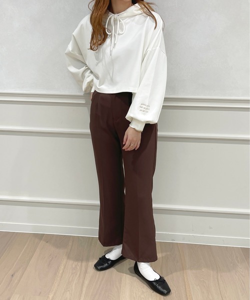 apres jour(アプレジュール)の「ポンチショート丈パーカー【ZOZOTOWN限定アイテム】(パーカー・レディース・ライトベージュ/アイボリー/ライトブルー/ピンク・フリー/X-LARGE)」の12枚目の写真