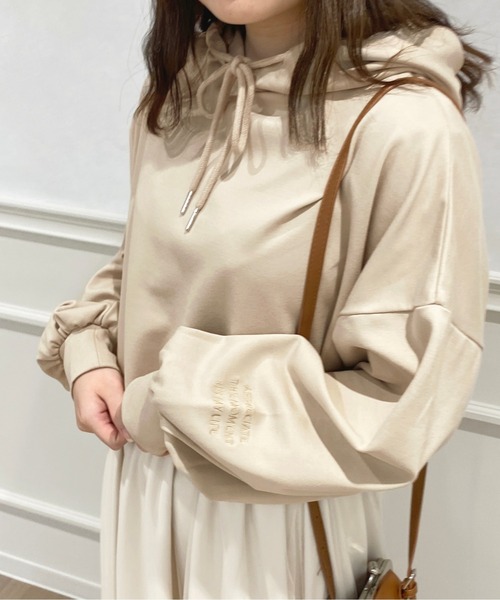 apres jour(アプレジュール)の「ポンチショート丈パーカー【ZOZOTOWN限定アイテム】(パーカー・レディース・ライトベージュ/アイボリー/ライトブルー/ピンク・フリー/X-LARGE)」の17枚目の写真