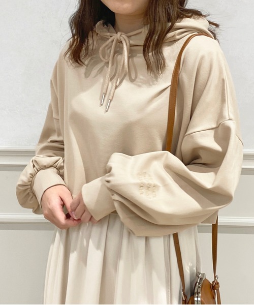 apres jour(アプレジュール)の「ポンチショート丈パーカー【ZOZOTOWN限定アイテム】(パーカー・レディース・ライトベージュ/アイボリー/ライトブルー/ピンク・フリー/X-LARGE)」の15枚目の写真