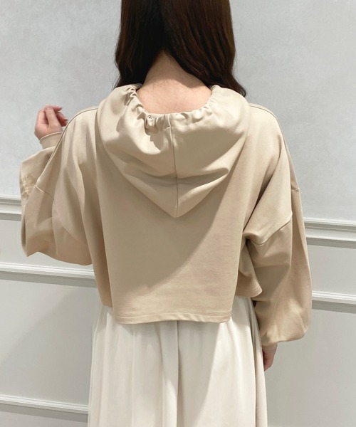 apres jour(アプレジュール)の「ポンチショート丈パーカー【ZOZOTOWN限定アイテム】(パーカー・レディース・ライトベージュ/アイボリー/ライトブルー/ピンク・フリー/X-LARGE)」の19枚目の写真