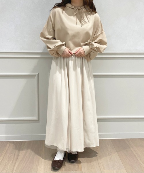 apres jour(アプレジュール)の「ポンチショート丈パーカー【ZOZOTOWN限定アイテム】(パーカー・レディース・ライトベージュ/アイボリー/ライトブルー/ピンク・フリー/X-LARGE)」の21枚目の写真