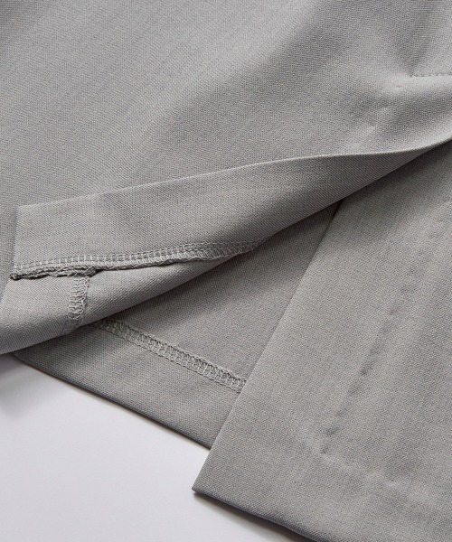 RANAN（ラナン）の「ひんやり！洗える麻調ベルト付タイトスカート（スーツスカート・レディース・ライトグレー/ブラック・L/LL/M）」の10枚目の写真