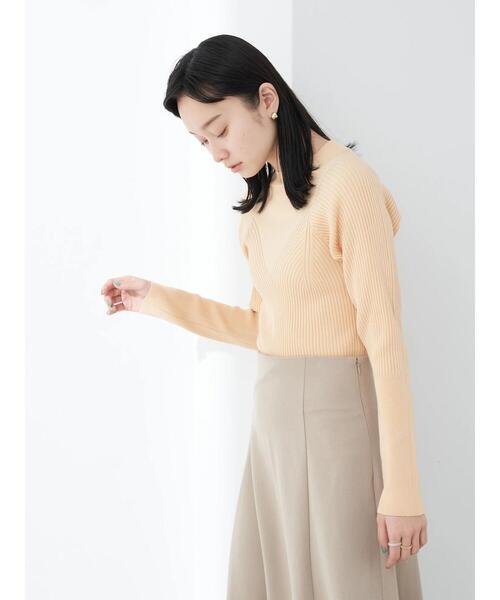 earth music&ecology（アースミュージックアンドエコロジー）の「ハイネックビスチェニットトップス（ニット/セーター・レディース・オフホワイト/ベージュ/ライトイエロー/ライトカーキ・S/M）」の20枚目の写真