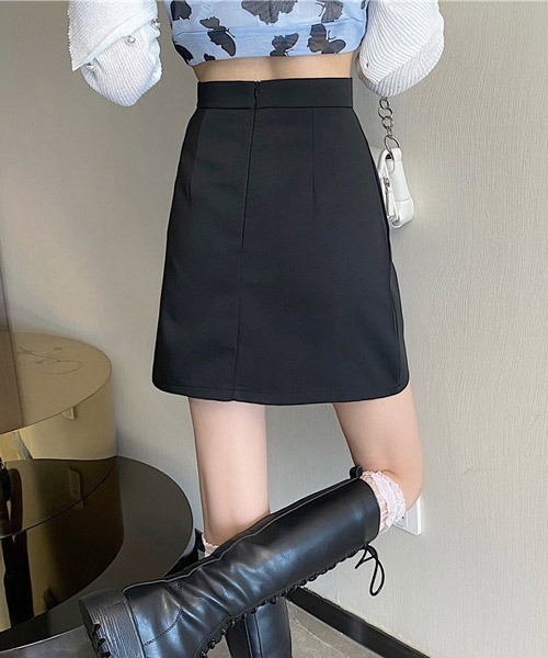 urge:(アージコロン )の「【URGE:】台形 タック ミニスカート(スカート・レディース・ブラック/グレー/チェック・MEDIUM/X-LARGE/SMALL/LARGE)」の14枚目の写真