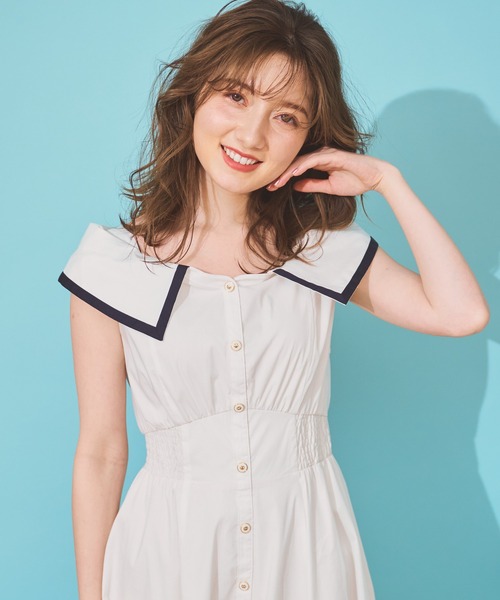 NOELA（ノエラ）の「ストライプシャツカラーワンピース（ワンピース・レディース・その他2/その他1/オフホワイト・S/M）」の18枚目の写真