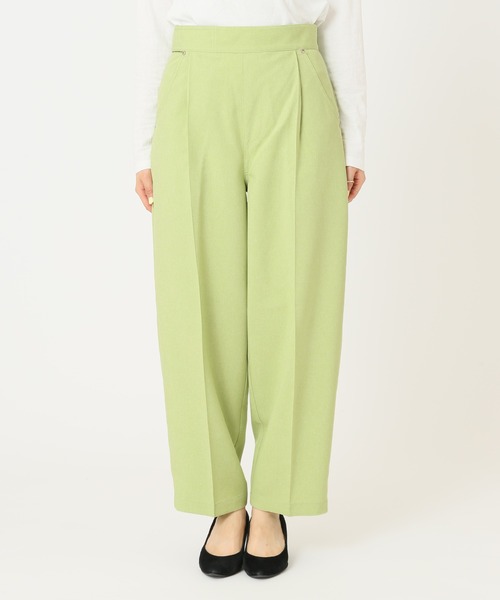 HEAR MY NAME（ヒアマイネーム）の「【HEAR MY NAME/ヒアマイネーム】 タックパンツ（その他パンツ・レディース・イエロー/グリーン・2/1）」の20枚目の写真