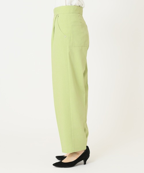 HEAR MY NAME（ヒアマイネーム）の「【HEAR MY NAME/ヒアマイネーム】 タックパンツ（その他パンツ・レディース・イエロー/グリーン・2/1）」の21枚目の写真