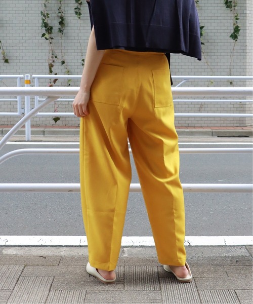 HEAR MY NAME（ヒアマイネーム）の「【HEAR MY NAME/ヒアマイネーム】 タックパンツ（その他パンツ・レディース・イエロー/グリーン・2/1）」の15枚目の写真