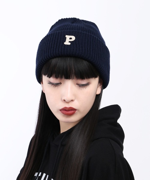 WC（ダブル シー）の「イニシャルニットキャップ（ニットキャップ/ビーニー・レディース・ネイビー/ホワイト・FREE）」の8枚目の写真