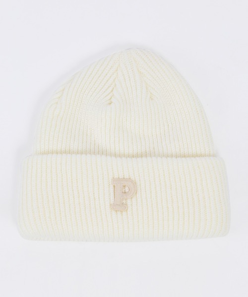 WC（ダブル シー）の「イニシャルニットキャップ（ニットキャップ/ビーニー・レディース・ネイビー/ホワイト・FREE）」の9枚目の写真