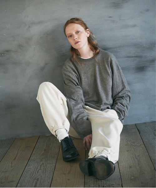 UNFIL(アンフィル)の「unfil アンフィル / worsted yak fine gauge-knit sweater ウーステッドヤク ファインゲージニット セーター / WWFL-UU004(ニット/セーター・メンズ・ブラウン/グレー・4/5)」の11枚目の写真