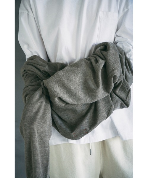 UNFIL(アンフィル)の「unfil アンフィル / worsted yak fine gauge-knit sweater ウーステッドヤク ファインゲージニット セーター / WWFL-UU004(ニット/セーター・メンズ・ブラウン/グレー・4/5)」の21枚目の写真
