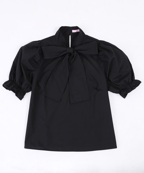 PHILLY（フィリー）の「リボン半袖ブラウス（シャツ/ブラウス・レディース・ホワイト/ブラック/その他1/その他2/ホワイト系その他/ブルー・FREE）」の13枚目の写真