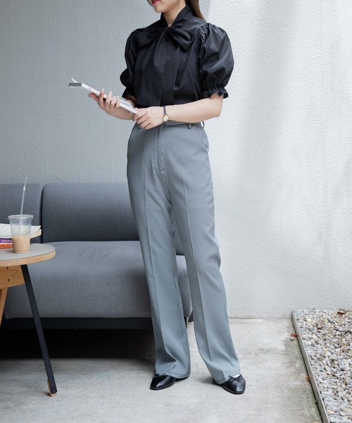 PHILLY（フィリー）の「リボン半袖ブラウス（シャツ/ブラウス・レディース・ホワイト/ブラック/その他1/その他2/ホワイト系その他/ブルー・FREE）」の21枚目の写真