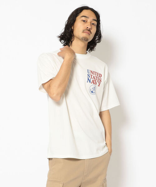 シンプル ネイビー Tシャツ Simple Navy T Shirt アヴィレックス Avirex Tシャツ カットソー Avirex アヴィレックス のファッション通販 Zozotown