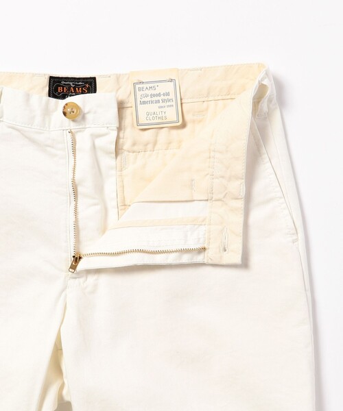 BEAMS PLUS（ビームスプラス）の「BEAMS PLUS / チノ アイビー ショーツ（チノパンツ・メンズ・ホワイト/ベージュ/ネイビー・XL/L/M/S）」の18枚目の写真