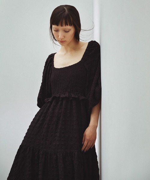 セール】ブラックパフミニドレス（ワンピース）｜LA BELLE ETUDE