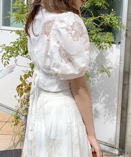 OLIVE des OLIVE（オリーブデオリーブ）の「レースコンパクトシャツ（シャツ/ブラウス・レディース・オフホワイト/ブラック・FREE）」の9枚目の写真