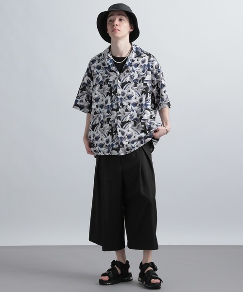 HARE（ハレ）の「ボカシハナガラカイキンシャツ(HARE)（シャツ/ブラウス・メンズ・ブラック/オフホワイト/オレンジ・SMALL/MEDIUM）」の14枚目の写真