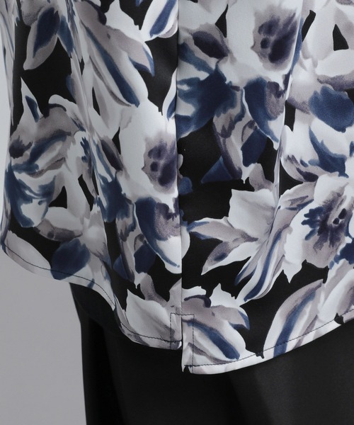 HARE（ハレ）の「ボカシハナガラカイキンシャツ(HARE)（シャツ/ブラウス・メンズ・ブラック/オフホワイト/オレンジ・SMALL/MEDIUM）」の6枚目の写真