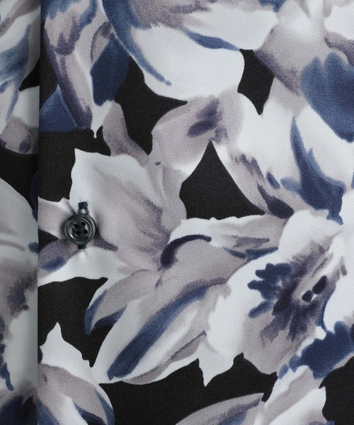 HARE（ハレ）の「ボカシハナガラカイキンシャツ(HARE)（シャツ/ブラウス・メンズ・ブラック/オフホワイト/オレンジ・SMALL/MEDIUM）」の11枚目の写真