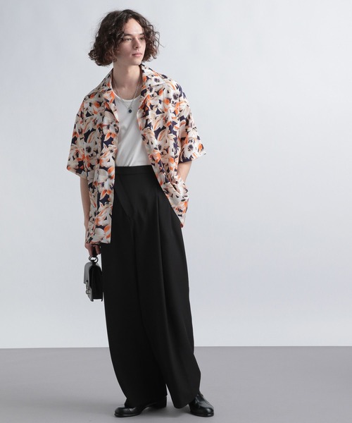 HARE（ハレ）の「ボカシハナガラカイキンシャツ(HARE)（シャツ/ブラウス・メンズ・ブラック/オフホワイト/オレンジ・SMALL/MEDIUM）」の18枚目の写真