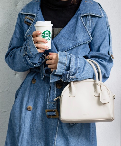 the case（ザケース）の「Mini Boston shoulder bag（ハンドバッグ・レディース・ホワイト/ブラック/ブラウン/グリーン・FREE）」の18枚目の写真