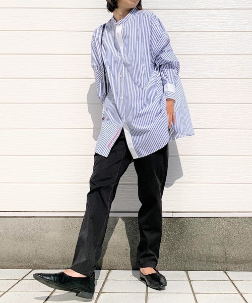 Q（キュー）の「コットンツイルイージーパンツ（その他パンツ・レディース・ブラック/オリーブ/アイボリー・MEDIUM）」の16枚目の写真