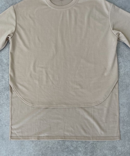 ReNorm（リノーム）の「ラウンドヘムルーズシルエットTシャツ（Tシャツ/カットソー・レディース・ホワイト/ブラック/ピンク/グレイッシュベージュ・フリー）」の10枚目の写真