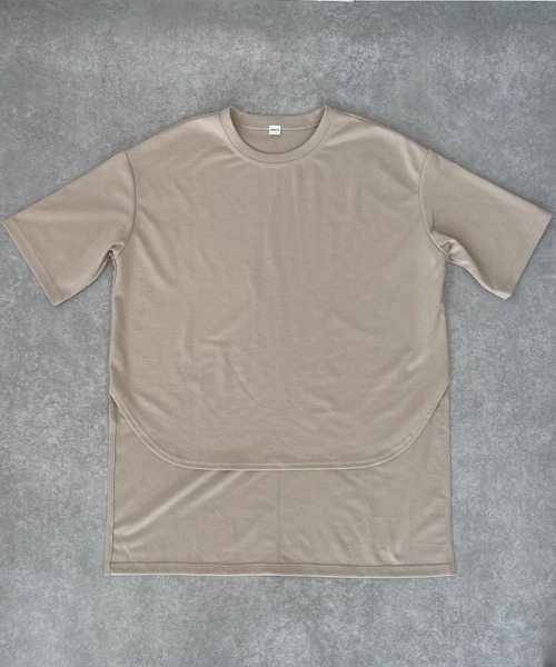 ReNorm（リノーム）の「ラウンドヘムルーズシルエットTシャツ（Tシャツ/カットソー・レディース・ホワイト/ブラック/ピンク/グレイッシュベージュ・フリー）」の13枚目の写真