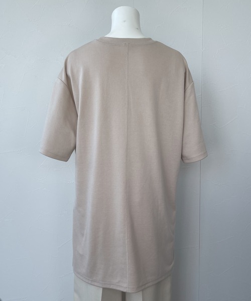 ReNorm（リノーム）の「ラウンドヘムルーズシルエットTシャツ（Tシャツ/カットソー・レディース・ホワイト/ブラック/ピンク/グレイッシュベージュ・フリー）」の15枚目の写真