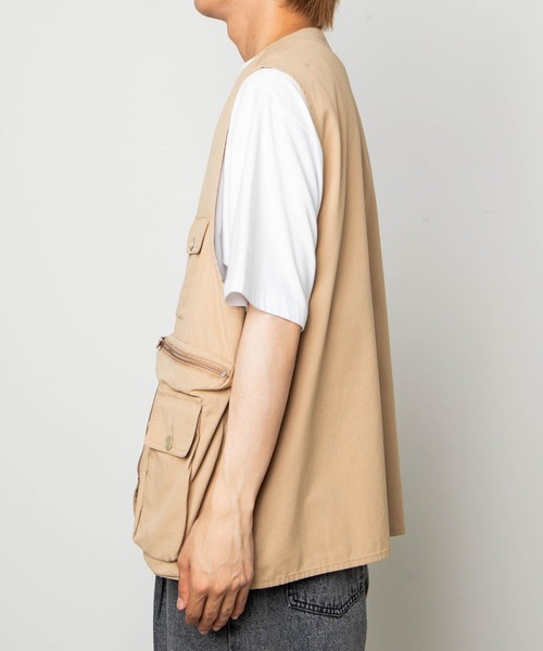 WEGO(ウィゴー)の「WEGO/ハンティングベスト(ベスト・メンズ・ホワイト/ベージュ/ブラック・FREE)」の6枚目の写真