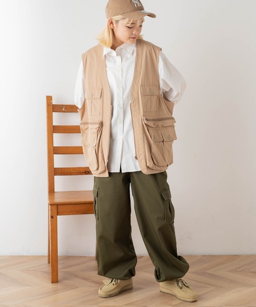 WEGO(ウィゴー)の「WEGO/ハンティングベスト(ベスト・メンズ・ホワイト/ベージュ/ブラック・FREE)」の8枚目の写真