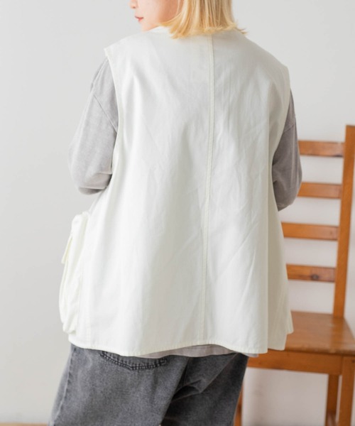 WEGO(ウィゴー)の「WEGO/ハンティングベスト(ベスト・メンズ・ホワイト/ベージュ/ブラック・FREE)」の21枚目の写真