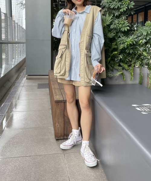 WEGO(ウィゴー)の「WEGO/ハンティングベスト(ベスト・メンズ・ホワイト/ベージュ/ブラック・FREE)」の14枚目の写真