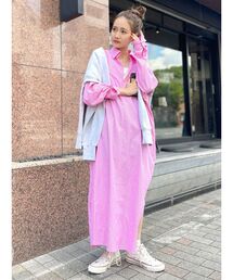 Ungrid | ストライプシャツワンピース(ワンピース)