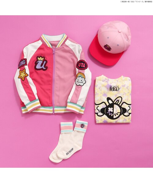 BREEZE（ブリーズ）の「ONE PIECE (FILM RED) ソックス（ソックス/靴下・キッズ・ブラック/レッド/サックスブルー/ピンク/イエロー/グリーン・24/27/15 /18/21）」の9枚目の写真