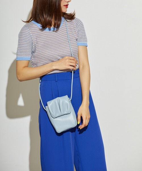 L.H.P（エルエイチピー）の「courage/クラージュ/ミニショルダーバッグ（ショルダーバッグ・レディース・ブラック/グレー/イエロー/ミント・F）」の2枚目の写真