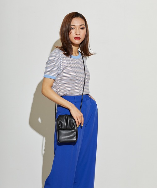 L.H.P（エルエイチピー）の「courage/クラージュ/ミニショルダーバッグ（ショルダーバッグ・レディース・ブラック/グレー/イエロー/ミント・F）」の8枚目の写真