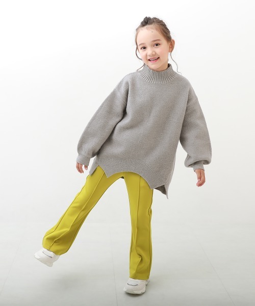 devirock（デビロック）の「洗える もちもちニット モックネックセーター（ニット/セーター・キッズ・パープル系その他/グレー系その他/杢グレー/ブルー系その他・160cm/140cm/130cm/150cm/100cm/120cm/110cm）」の5枚目の写真