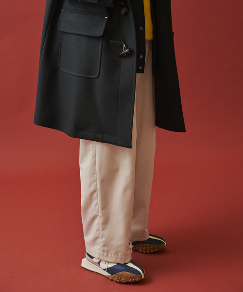 EDIFICE(エディフィス)の「【LA BOUCLE / ラブークル】2タック HUGEASY T/C ツイル イージーパンツ(その他パンツ・メンズ・ナチュラル/ブラウン/グリーン/ネイビー/イエロー・2/1)」の3枚目の写真