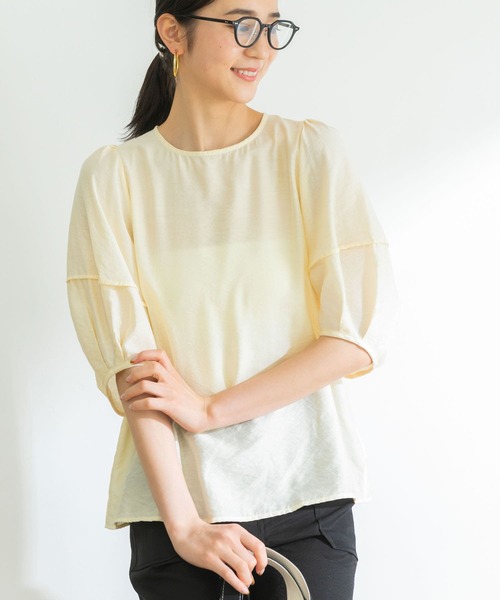 ランタンスリーブブラウス