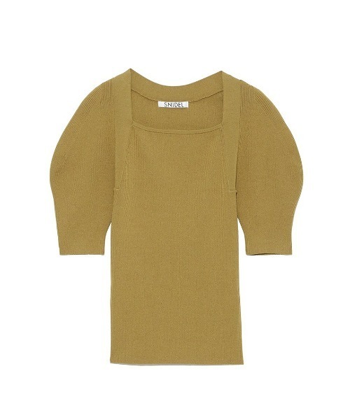 SNIDEL ベージュ ニットセーター ONE SIZE SNIDEL（スナイデル）の「ケープスリーブニット（ニット