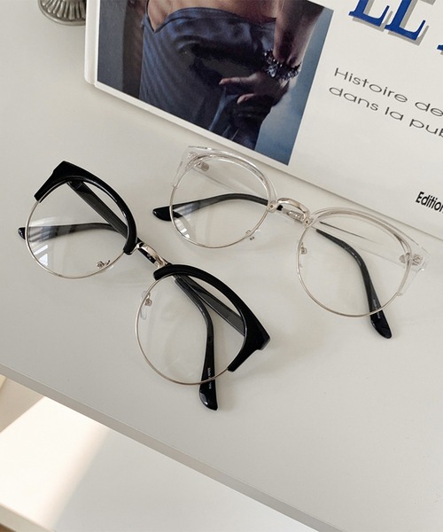 フォーマル半角フレームメガネ（メガネ）｜cream creme（クリーム