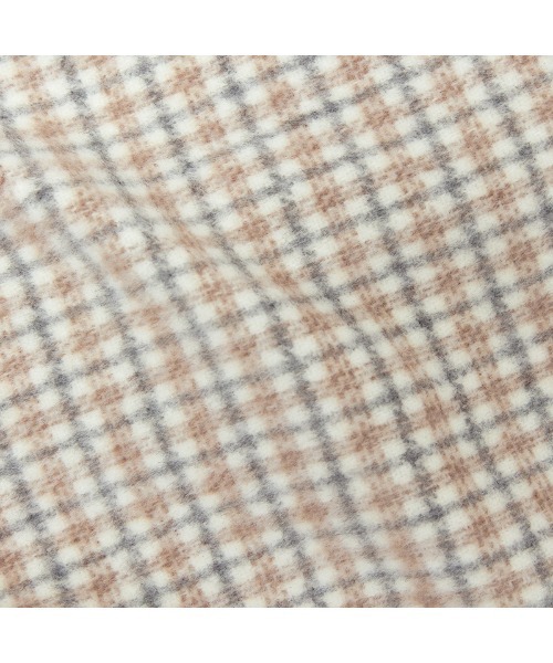 flower（フラワー）の「マイルドチェックコート（ステンカラーコート・レディース・ブラウン/ベージュ・FREE）」の11枚目の写真
