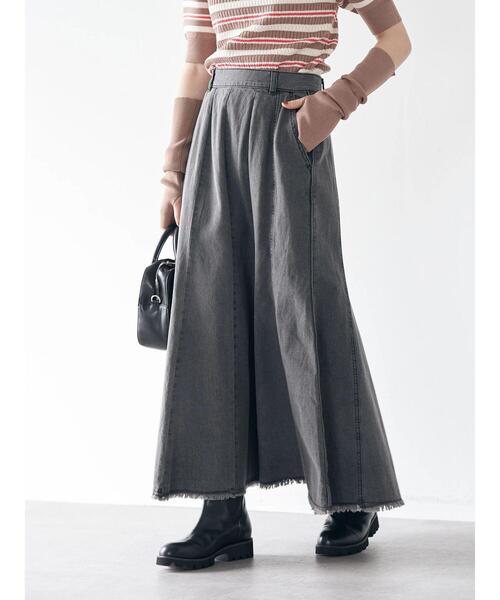 earth music&ecology(アースミュージックアンドエコロジー)の「パネルカラーデニムマーメイドスカート(スカート・レディース・ブラック/インディゴブルー・S/M)」の20枚目の写真