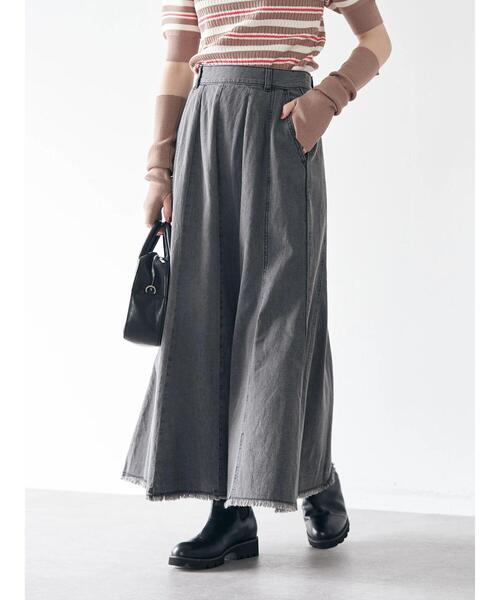 earth music&ecology(アースミュージックアンドエコロジー)の「パネルカラーデニムマーメイドスカート(スカート・レディース・ブラック/インディゴブルー・S/M)」の21枚目の写真