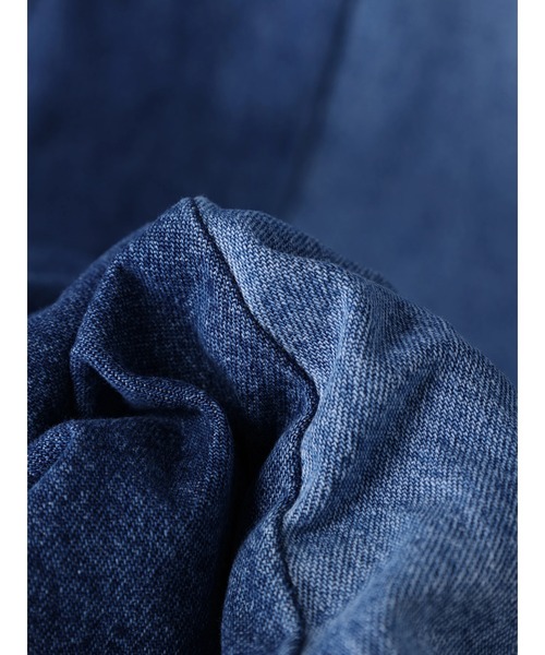 earth music&ecology(アースミュージックアンドエコロジー)の「パネルカラーデニムマーメイドスカート(スカート・レディース・ブラック/インディゴブルー・S/M)」の14枚目の写真